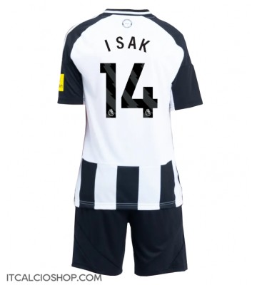 Newcastle United Alexander Isak #14 Prima Maglia Bambino 2024-25 Manica Corta (+ Pantaloni corti)